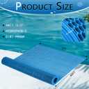 Tondiamo Pool Mats Non Slip Drainage Floor Pool Deck Mats,1x 40 Ft,Blue