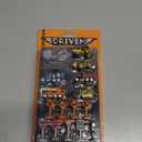 Driven by Battat  57-Pieces Construction Toy Playset with 6 Mini Cars (Crane, Dump and Cement Truck, Bulldozer, Steamroller, Front-end Loader)  Includes Tracks & Accessories  Gift for Kids