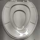 Little2Big Toilet Seat with Built-In Toddler Potty Training Seat, Slow Close, Easy to Install, Made in USA, ELONGATED, White