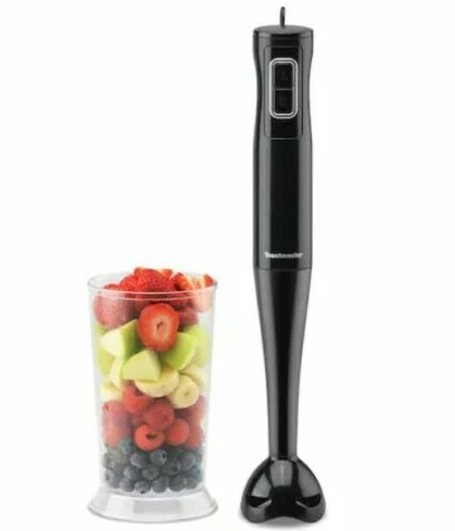Toastmaster Immersion Hand Blender Mixer Black with 700ml Blending Cup 100W