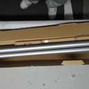 TONIAL 1 Inch Double Curtain Rods 72 to 144 Inch (6 to 12 ft), Heavy Duty Decorative Drapery Rod for Windows 69 to 140 Inch (5.75 to 11.7 ft) with Small Cap Finial, Silver