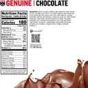 Muscle Milk Genuine Protein Shake, Chocolate, 14 Fl Oz Bottle, 12 Pack, 25g Protein, Zero Sugar, Calcium, Vitamins A, C & D, 6g Fiber, Energizing Snack, Workout Recovery, (BBD 11/15/26)