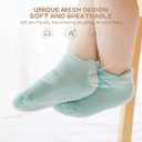 Non Slip Grip Ankle Baby Socks 12 Pack for Toddler Boys and Girls Kids Infant Baby Cute Cotton Socks (Rainbow1)