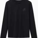 Armani Exchange Women's Icon Logo Long Sleeve Tee (Black)