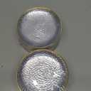 R-kay 100 Pack Clear Plastic Plates - 6.25 IN Hammered Gold Rimmed Sturdy, Durable And Extra Heavy duty Gold Plastic Dessert Plates Disposable - Ideal For Appetizer And And For Desserts.