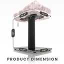 Modern Scratching Post for Indoor Cats - 15 High Cat Scratching Post with Bed Breeds - 15.7 x 11.6 Removable & Washable Cushion (Black Post with Pink Bed)