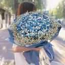 400PCS Premade Origami Lucky Paper Stars For Chirstmas New Year Eve Graduation Party Favor Anniversary Wedding Valentines Day Gift Origami Wishing Stars For Classmate (Blue Series)