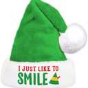IDEAPRON Funny Christmas Hat, Buddy Santa Hat, Novelty Holiday Hat for Christmas Party Supplies, Winter Head Wear (Just)