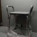 Medline Backless Shower Chair with Arms - 350 lb. Capacity, Bench, Stool, Seat for Elderly, Seniors Independent Adult and Disabled Adults