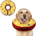 Supet Inflatable Dog Cone Collar Alternative After Surgery, Doggie Neck Donut Collar Recovery E Collar, Soft Dog Cone for Dogs, Large 