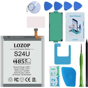 for S24 Ultra Battery Replacement Kits for Samsung Galaxy S24 Ultra SM-G928U/U1/N/B/W and Other All G928 Models with Repair Tools Kit and User Manual