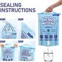Hydro2Go Reusable Large Leakproof Ice Bags - Extra Large Capacity - Instant Cooler - Long Lasting - Ideal for Camping, Fishing, Picnic, Hiking, Beach