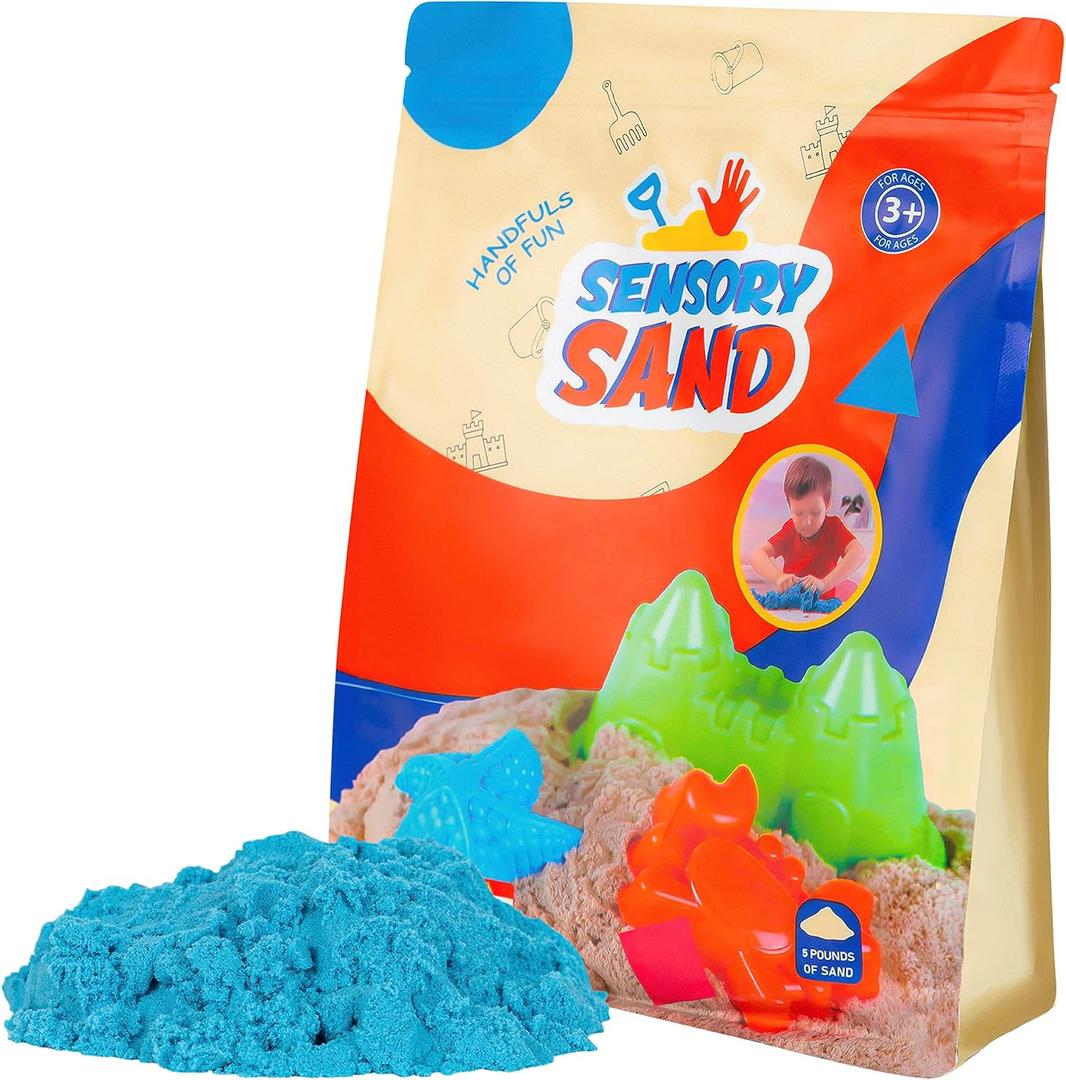 Sensory Sand Blue 5 Pounds of Sensory Play Sand Bulk Refill