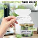 2 x Positive Pickle Cards Jar, Emotional Support Pickle Jar, 60 Positive Affirmation Cards for People, Unique Inspirational Gifts For Women, Best Friend Gift, Birthday Gifts for Mom,Teens, Famaly, Stuff