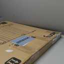 Keny 29"-42.5" Baby Gate for Stairs, Auto Close Safety Dog Gate, Pressure Mounted Easy Walk Through Pet Gate for Doorways, Durable Stair Gate, 30" Tall, White