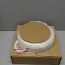 TeamFar Cast Iron Bread Dutch Oven, 6 Qt Enameled Dutch Oven Pot for Sourdough Bread Baking, with Tall Dome Lid & Round Base Pan, Self-Basting & Even-Heating, Heavy-Duty & Non-stick, White