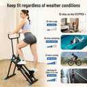 HXD-ERGO Stair Stepper for Home, New Version 6 Adjustable Resistance Vertical Climber Cardio Exercise Machine, Folding Stair Climber for Full Body Workout with Adjustable Handlebar