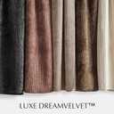 EverGrace Velvet Quilt Set King Size, Luxurious Soft Quilted Bedding Sets, Lightweight Velvet Comforter for All Season, Striped Channel Bedspread Coverlet with 2 Shams, Terracotta Clay