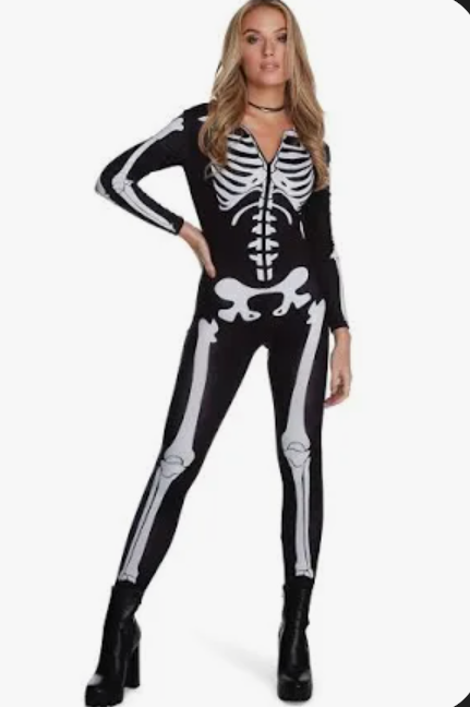 Morph Skeleton Costume Women, Women's Skeleton Costume, Women's Halloween Costumes, Halloween Costumes For Women Adult, Small