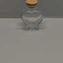 1PCS Empty Mini Glass Heart-Shaped Bottles with Cork Stoppers, Decorative Glass Bottles with Cork Lid for DIY Art Crafts Projects Decoration Party Supplies