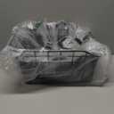 ANZOME Rear Bike Basket, Waterproof Metal Wire Bicycle Basket with Adjustable Cargo Net and Waterproof Rainproof Cover Fits to Most Rear Bike Racks (Large (20L))