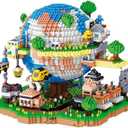BDYDT Architecture Global Village Micro Building Blocks Set（5452PCS） - Architectural Model Toys Gifts for Kid and Adult