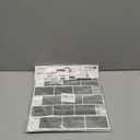 10 Sheets Peel and Stick Backsplash, Faux Stone Peel and Stick Tiles, Marble Look Wall Tiles Backsplash for Kitchen and Bathroom, Livingroom, 12x12,Grey