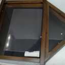 HBCY Creations Flag Display Case with Certificate Holder for 3' x 5' American Flag, Solid Wood with Glass Front with Wall Mount or Standing Display, Rustic Brown