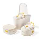 Toddler Toilet Potty Chair for Toddlers 1-7, Kids Potty Training Seat, 3-in-1 Potty Chair for kids Portable Removable Seat with Sturdy Step Stool, Standalone Potty Chair for Toddlers