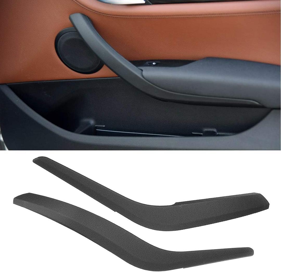 Jaronx for BMW X1 Door Handle Cover Replacements, Left Side +Right Side Inner Door Grab Handle Cover (Fits:BMW X1 E84 2008-2015)(Black)