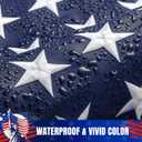 American Flag 4x6Ft for Outside, Long Lasting, Heavy Duty Nylon, Fade Resistant, High Wind US Outdoor Flags with Embroidered Stars, Sewn Stripes, Brass Grommets