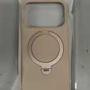 TORRAS Q3 Silicone 360 Spin for iPhone 17 Pro Case with Stand, Fit for MagSafe, Magnetic Ring Kickstand with Camera Control, Liquid Silicone Rubber Soft Phone Case for iPhone 17 Pro 6.3'', Dune Beige