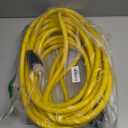 PlugSaf 50FT 30 Amp Generator Extension Cord 4 Prong, NEMA L14-30P/L14-30R 10 Gauge STW 125/250V Twist Lock Generator Cord Heavy Duty, Yellow ETL Listed