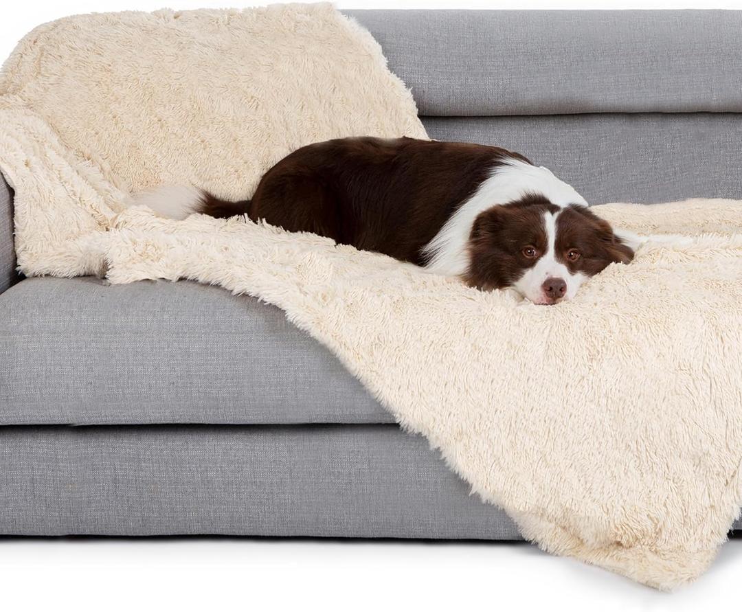 gogobunny Waterproof Dog Blanket for Large Dogs, Cats, Puppy, Reversible Faux Fur Pet Throw Blanket, Washable, Calming Furniture Protection for Sofa Bed (33x77 Inch (Pack of 1), Beige) gogobunny Waterproof Dog Blanket for Large Dogs, Cats, Puppy, Reversible Faux Fur Pet Throw Blanket, Washable, Calming Furniture Protection for Sofa Bed (33x77 Inch (Pack of 1), Beige)