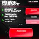 Hip Thrust Barbell Pad - Hip Thrust Pad Extra Thick for Glute Exercises, Bar Cushion for Glute Bridges, Bench Press, Workout, Gym Accessory for Women and Men (Red)