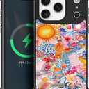 Magnetic Case for iPhone 17 Pro,[Compatible with MagSafe],Shockproof Rugged Hard Back Phone Cover-Fruit Sea Life Boot Collage