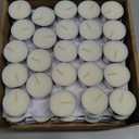 Tea Lights Candles 99 Pack,Unscented White Votive Bulk,6 Hours Burning Time,Long Lasting Palm Wax (Non-Paraffin), Clean Burn with Smokeless Tealights for Christmas,Thanksgiving,Homemory