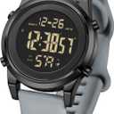 Military Digital Sport Watch for Men, Waterproof, Tactical Diving Watch (B-Gray)
