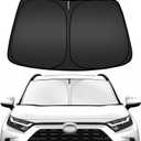 ARISMOTOR Windshield Sun Shade for Toyota RAV4 2019-2025 2026, Custom Fit Foldable Front Window Sunshade Sun Visor Protector, Block UV Rays Keep Your Car Cooler