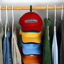 Perfect Curve Cap Rack System 36 Baseball Cap Organizer (12 clips hold up to 36 caps,Black)