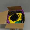 5 x 4 ft Large Inflatable Mardi Gras Golf Cart Decoration with LED Lights Outdoor Carnival Blow Ups Clown Hat for Golf Cart Car Decor Holiday Vehicle Accessories Yard Garden