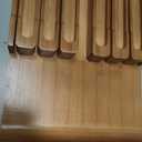 Domax Bamboo In-drawer Knife Block - Kitchen Knife Drawer Organizer Insert, Steak Knife Holder Without Knives, Drawer Knife Organizer Fits for 12 knives and 1 Sharpening Steel (Not Included), Walnut