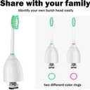 Replacement Toothbrush Heads for Philips Sonicare E-Series/Essence/Xtreme/Elite and Other Screw-on Electric Toothbrush Models, 8 Pack, Dupont Bristles with Protective Cover