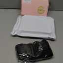 ALXNAN Clip in Long Wavy Synthetic Hair Extension 4PCS 24 Inch Dark Brown Thick Hairpieces Fiber Double Weft Hair for Women