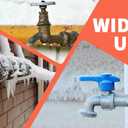 2" Wide X 32.8 Ft Outdoor Pipe Insulation Wrap - Foam and Foil Self-Adhesive Tape for Winter Freeze Protection, Insulating Cold and Hot Water Pipes to Reduce Heat Loss (2)