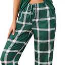 difficort Womens Pajama Sets Short Sleeve Pjs Tops with Long Pants Sleepwear Lounge Set with Pocket, Large