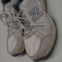 New Balance Women's 608 V5 Cross Trainer (9.5 Wide, White/Light Blue)