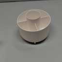 fanado 360 Rotate Makeup Brush Holder Organizer, Makeup Organizers Countertop, Makeup organization and Skincare Storage for Vanity, Desktop, Bathroom (White)