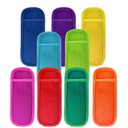 REIFUT 8 Pieces in 7 Colors Reusable Popsicle Holders Popsicle Bags Freezer Ice Pop Sleeves Anti freezing Ice Pop Holders