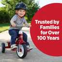 Radio Flyer Red Rider Trike, for Ages 2.5-5, Adjustable Seat, Steel Construction, Quiet Ride Wheels, Covered Storage Bin, Comfort Grip Handlebars, Easy Carry Seat Handle, Tricycle for Toddlers